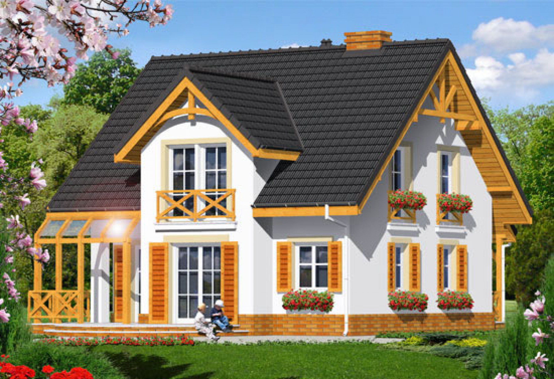 Fertighaus Polen Haus Eukalyptus