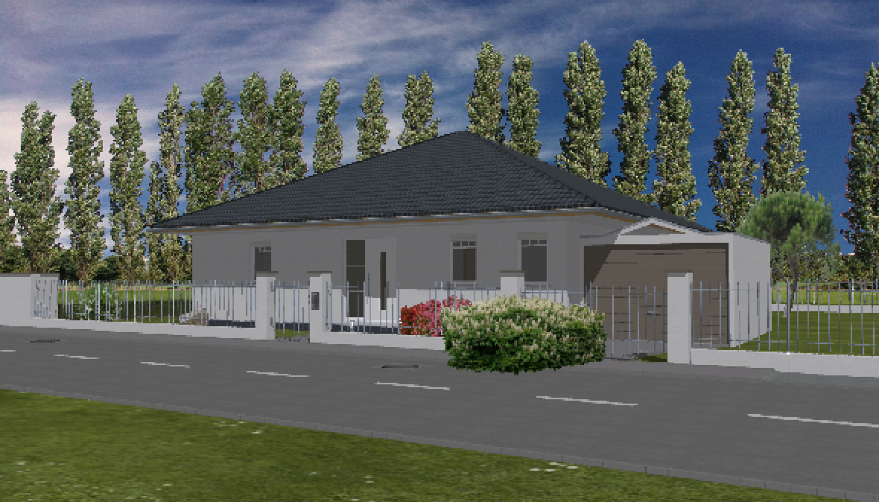 Haus „Wohlfühl Bungalow Napoli mit Garage“ von Massivhaus BB